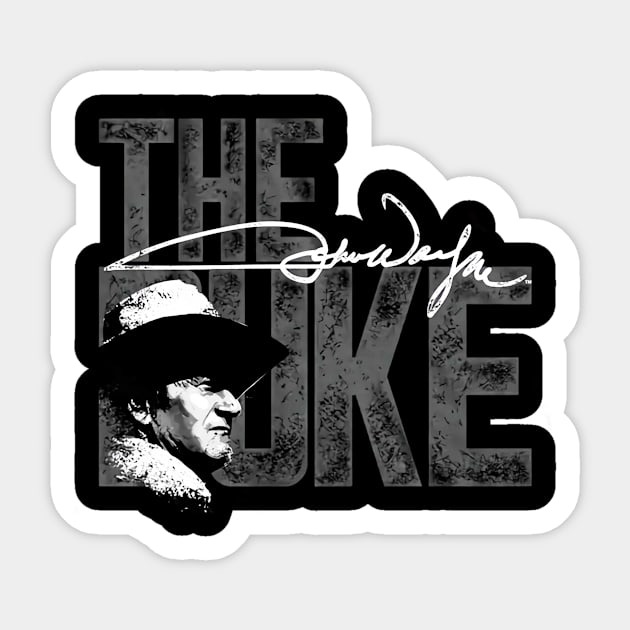 John Vintage Wayne Signature Sticker by davidhedrick